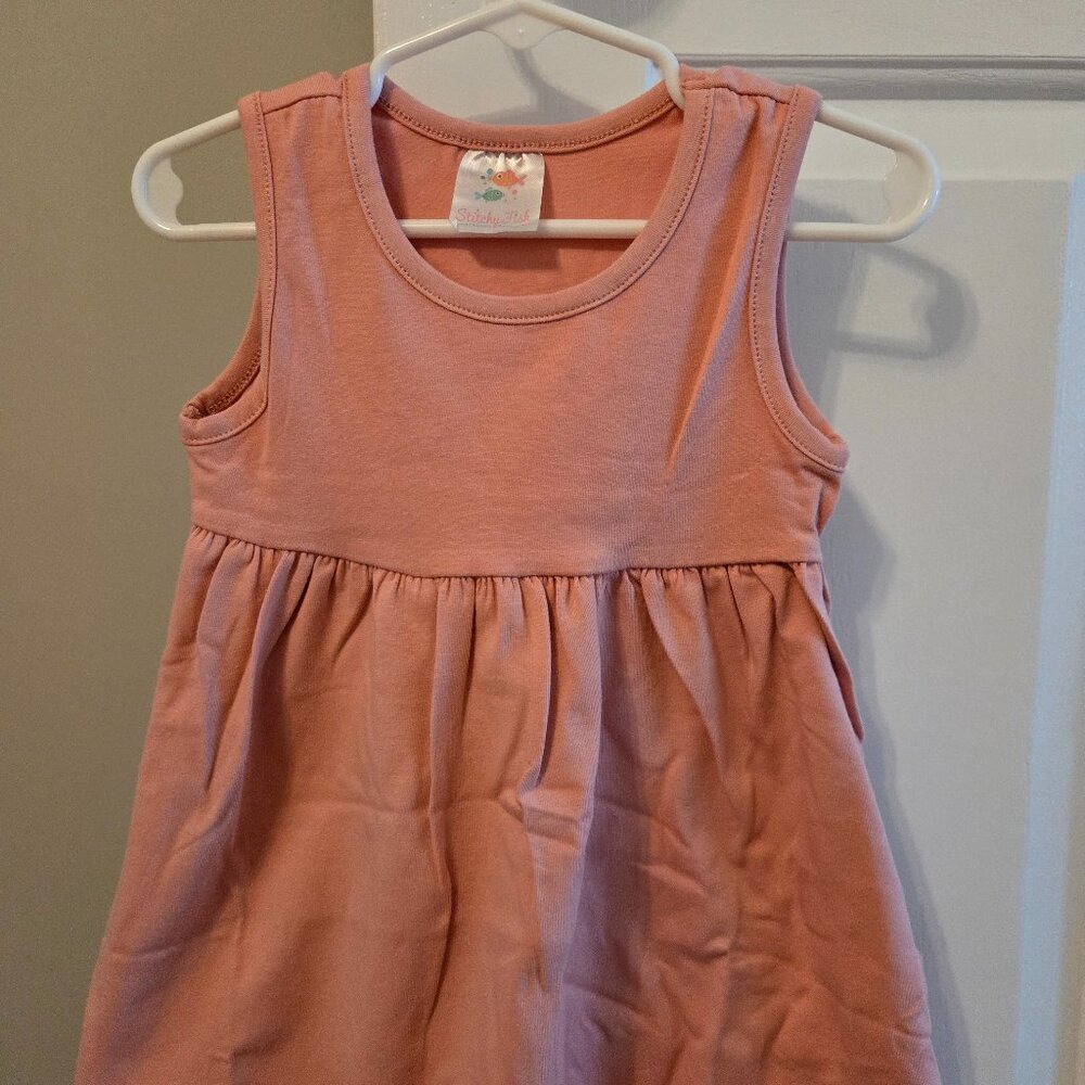 Girls NWT Pink 18M "Mia" tank dress from Stitchy Fish